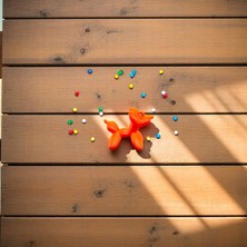 Krh 3D Print Turuncu Balon Köpek Figürü