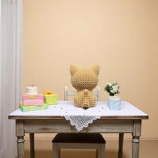 Krh 3D Print Örgü Desenli Kedi Fi̇gürü