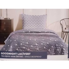 Özdilek Goodnıght Lacivert Tek Kişilik Yatak Örtüsü