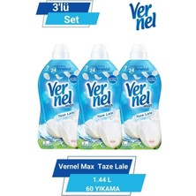 Vernel Max Konsantre Çamaşır Yumuşatıcısı Taze Lale 3 x 1440 ml