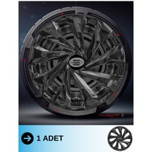 Renault Clio 5 16 Inç Jant Kapağı Amblemli Piano Black (1 Adet) 221 M1ADT-8
