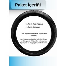 Renault Clio 5 16 Inç Jant Kapağı Amblemli Piano Black (1 Adet) 221 M1ADT-8