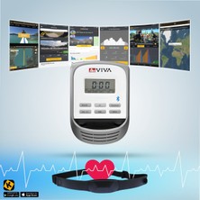 Asvıva C16 Bluetooth Beyaz Çapraz Bisiklet & Egzersiz Bisikleti | Çok Fonksiyonlu Fitness Aleti