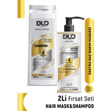 Duo Active 2'li Bakım Set Bıttım Yağı - Hyaluronic Acid  Şampuan - Saç Bakım Maskesi