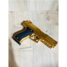 Gold ve Gümüş Renk Boncuklu Oyuncak Tabanca 1 Adet