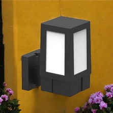 Elektrikle Çalışır, E27 Duy Modern Tasarım Bahçe Duvar Apliği, Duvar Armatürü, Balkon, Teras Apliği