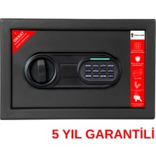 Çelik Elektronik Şifreli ve 2 Anahtarlı Silah Para Değerli Eşya Ofis Ev Otel Kasası 20EIS
