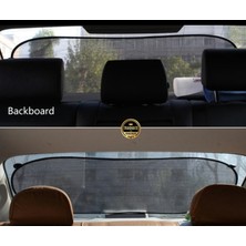 Fiat 500 C 2013-2014-2015-2016-2017-2018-2019 Güneşlik Perde Arka Cam Için , Oval Tül Vantuzlu