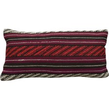 Yeni El Dokuma Dekoratif Lumbar Kilim Kırlent Yastık Kılıfı 5922