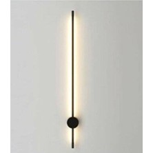 Çubuk LED Aplik Modern Dekoratif LED Duvar Aplik 70CM Siyah LED Aplik