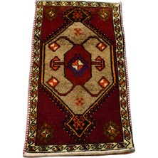 Antika El Dokuma Çift Yüzlü Otantik Malatya Yün Halı Yastık 5890