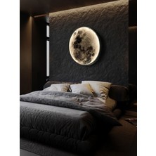 New-Moon, Modern Aplik, 30CM Çap LED 25WATT, LED Duvar Aplikleri, Yatak Odası Aplik, Aplik Modeller