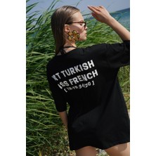 La Mode Istanbul Turkish Sırt Baskılı Oversize T-Shirt