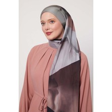 Yeşil Soyut Desen Love Şal