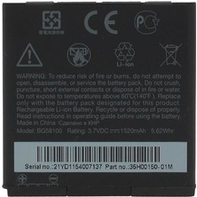 Htc Sensation Pil Batarya BG58100