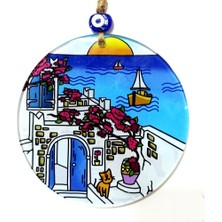 Kedili Hayal Evi 15 Santimetre Füzyon Cam Duvar Dekoru