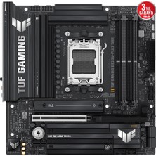 Asus Tuf Gamıng B850M-PLUS Wıfı Amd B850 Am5 Ddr5 8000 Dp HDMI 3x M2 Usb3.2 Gen 2x2 Wifi 6e + Bt Aura Rgb 2.5gbit Lan Matx