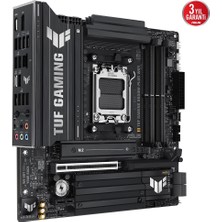 Asus Tuf Gamıng B850M-PLUS Wıfı Amd B850 Am5 Ddr5 8000 Dp HDMI 3x M2 Usb3.2 Gen 2x2 Wifi 6e + Bt Aura Rgb 2.5gbit Lan Matx