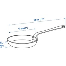 Vardagen Karbon Çelik Tava, Karbon Çelik, 13 cm