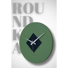 Roundka Model Metal Sıvama Akar Sessiz Mekanizmalı Duvar Saati (40*40 Cm)