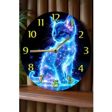 Sessiz Yuvarlak Ahşap Duvar Saati, Kuvars Hareketli 3D Görünümlü 2d Saat Sdw Çocuk Odası