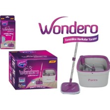 Elite Wondero Otomatik Temizlik Seti - 1 Yedek Mop Başlığı Temiz & Kirlik Suyu Ayıran Özellik 1 Adet