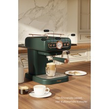 Fressi Em-01 Ristretto Süt Köpürtücülü 20BAR Basınçlı Espresso Latte Cappuccino Americano Makinesi 1,2lt