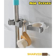 Elite 1 Adet Çok Amaçlı Mob Askısı Sap Tutucu Paspas ,süpürge, Fırça ve Mutfak ve Banyo Askısı 1 Adet