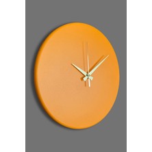 Round Model Bohem Dekoratif Metal Sıvama Akar Sessiz Mekanizmalı Duvar Saati (40*40 Cm)