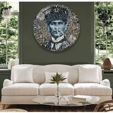 Atatürk Cam Saat - 60 cm