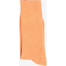 ALTINYILDIZ CLASSICS Erkek Turuncu Tekli Fitilli Çorap