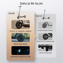 Navee Gt3 Elektrikli Scooter - 700W Güç - 50 Km Menzil - %18 Eğim Perf. - 25 Km Hız-Tcs - Çift Süspansiyon