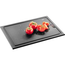 Gefu Slıze Orta Boy Kesme Tahtası, Siyah Renk 37x25x0,9 cm