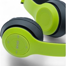 Viges P47 Wireless Bluetooth Kulak Üstü Kulaklık Yeşil-Siyah