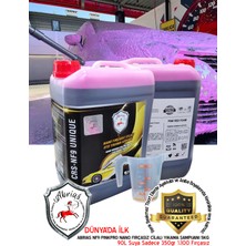 Abrias Nano Fırçasız Cilalı Oto Yıkama Şampuanı Pembe Köpük 5kg 100L Suya 350GR