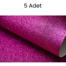 Puti Simli Fon Kartonu 50X70 Pembe 5 Adet