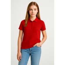 Kadın Polo Yaka Tişört Şık, Basic, Pamuklu Kısa Kollu Yazlık T-Shirt Nefes Alan Kumaş, Günlük & Şık