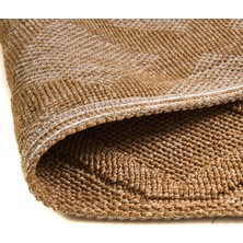 Evidea Soft Ruut Rutenna Halı - Bej - 80X150 cm