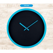 216-S-6 Dekoratif Duvar Saati 29 cm Mavi