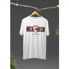 Armaya Sadakat, Sahada Cesaret Bisiklet Yaka Yüksek Kalite Baskılı Beyaz T-shirt
