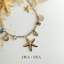 Diva Viva - Sea Star Çelik Charm Kadın Kolye