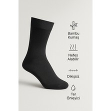 Kaelaurean Füme Erkek 6 Çift Bambu Dikişsiz Soket Çorap