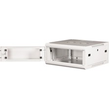 Lande 4u 19" Duvar Tipi Rack Kabinet – Genişlik: 600 mm | Derinlik: 600 mm – Açık Gri (Demonte)