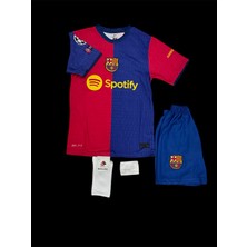 Barcelona Pedri New Sezon Bordo Iç Saha  Çocuk Futbol Forması  4lü Set Forma+Şort+Çorp+Bilrklik