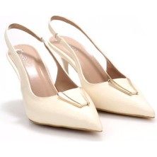 Pisagor PS-32130 7 cm Topuklu Kadın Stiletto Abiye Ayakkabı