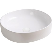 EY-4711 Tezgah Üstü Lavabo Parlak Beyaz