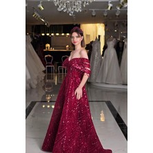 Bordo Yonca Nişanlık 7972