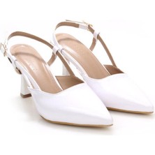 Pisagor PS-32500 Kadın Arkası Açık Topuklu Ayakkabı