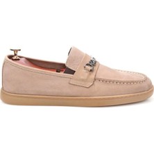 Pisagor PS-33090 Erkek Hakiki Deri Bağcıksız Günlük Babet Ayakkabı