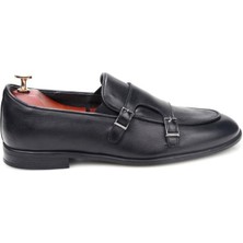 Pisagor PS-33150 Erkek Çift Tokalı Hakiki Deri Günlük Ayakkabı